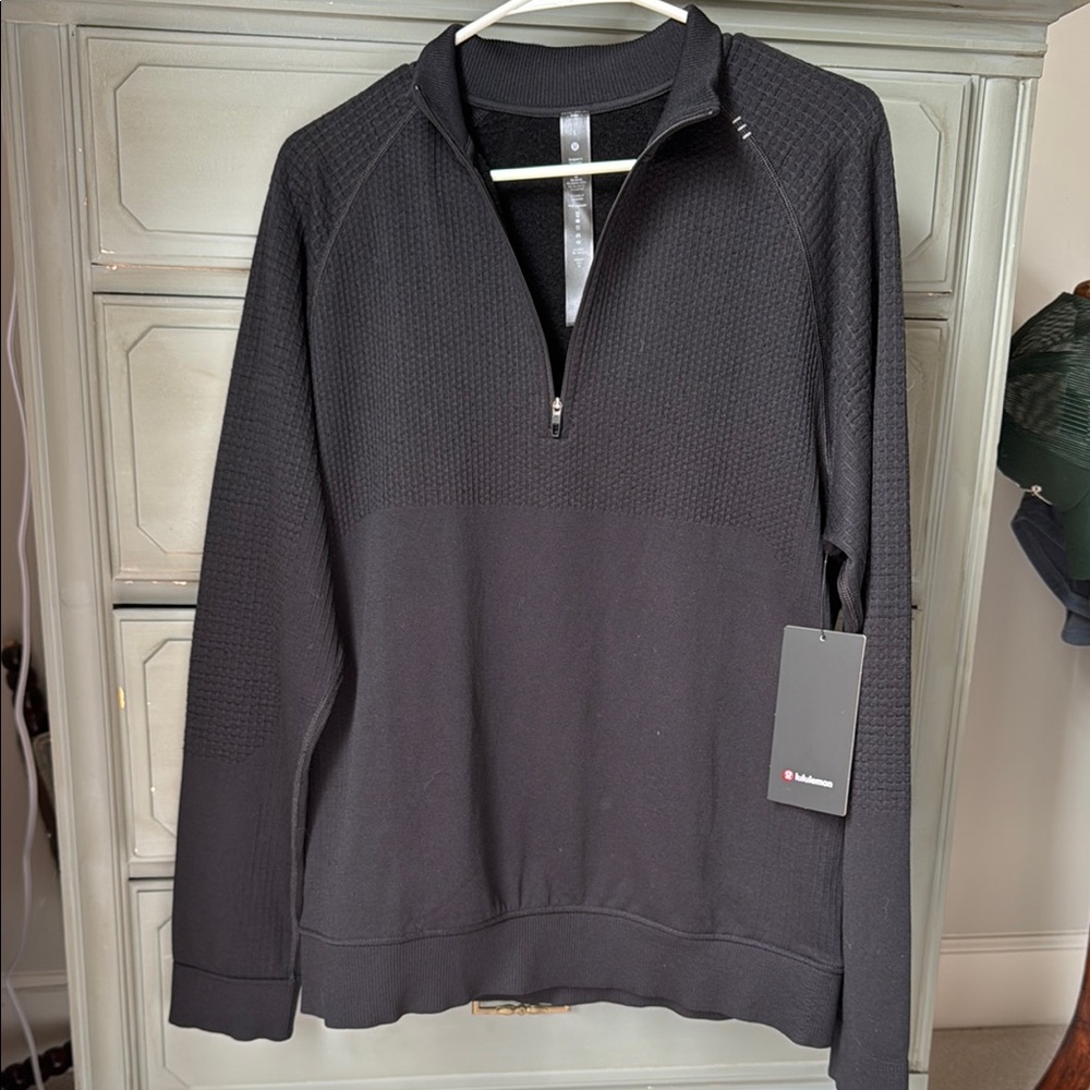 Lululemon Athletica Black Zip Up Sweater